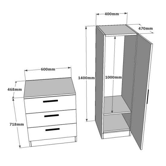 Hanah Home Multi Purpose Cabinet Cc6-Aw Atlantic Pine
White