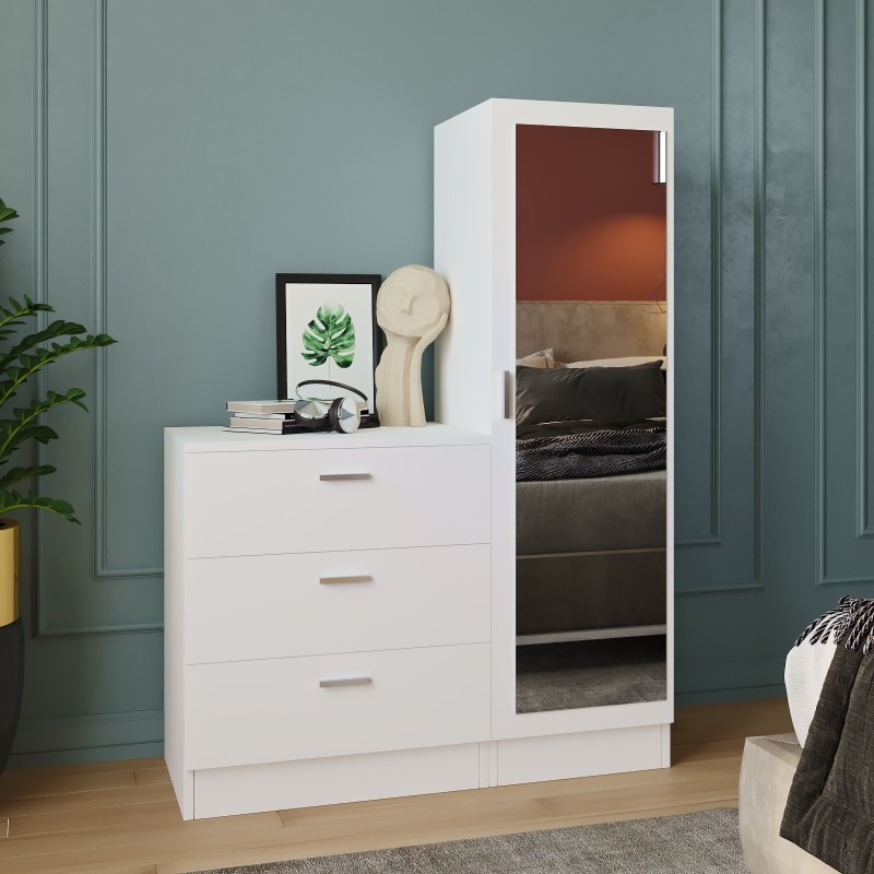 Ντουλάπια Πολλαπλής Χρήσης Cici - Χρώμα Λευκό - 60χ47χ72εκ