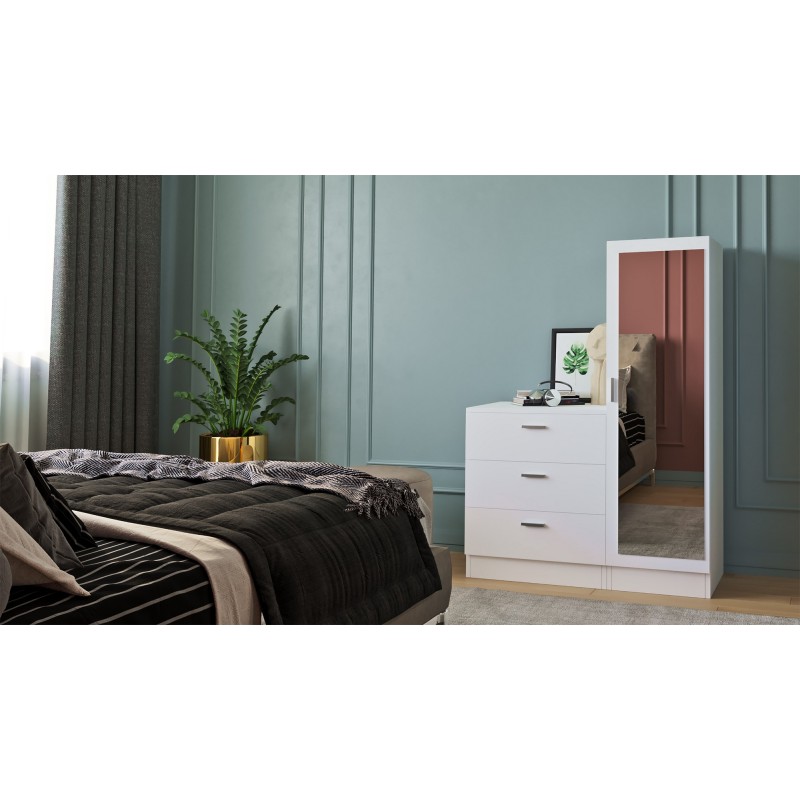 Ντουλάπια Πολλαπλής Χρήσης Cici - Χρώμα Λευκό - 60χ47χ72εκ