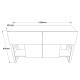 Κονσόλα Ml26-A 139x83.6x43.3cm - Πεύκο Ατλαντικού Κονσόλα Ml26-A 139x83.6x43.3cm - Πεύκο Ατλαντικού