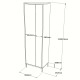 Hanah Home Multi Purpose Cabinet Dy1-W White