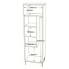 Hanah Home Multi Purpose Cabinet Dy1-W White