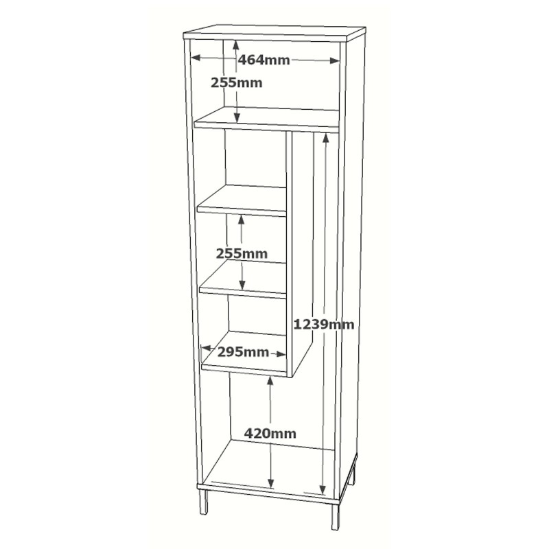 Hanah Home Multi Purpose Cabinet Dy1-W White