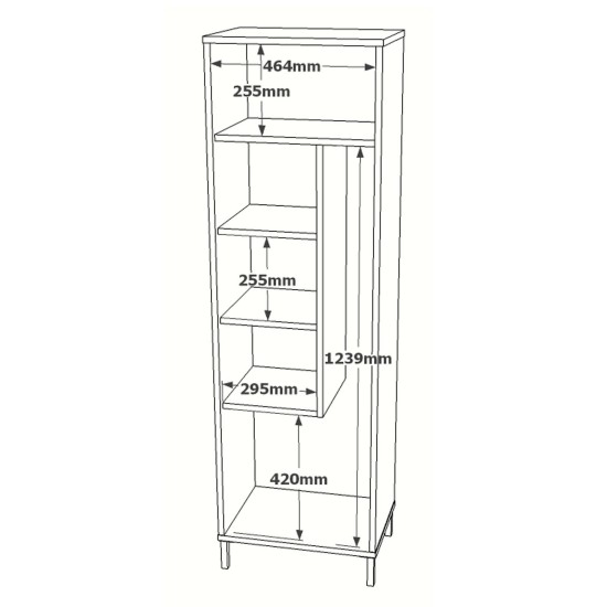 Multi Purpose Cabinet Dy1-Wk Walnut
White Hanah Home Multi Purpose Cabinet Dy1-Wk Walnut
White