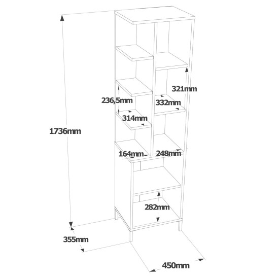 Multi Purpose Cabinet Vı1-W White Hanah Home Multi Purpose Cabinet Vı1-W White