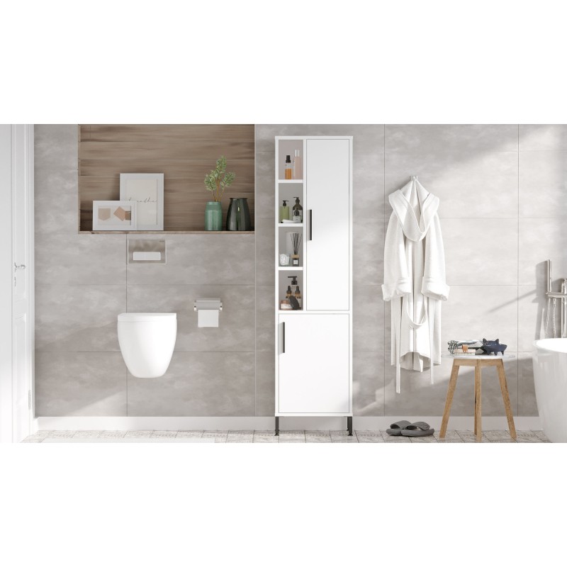 Hanah Home Multi Purpose Cabinet Vı2-W White