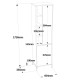 Hanah Home Multi Purpose Cabinet Vı2-W White