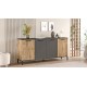 Μπουφές Rl4-Aa 160x40x71,8εκ - Χρώμα Atlantic Πεύκο Ανθρακί Μπουφές Rl4-Aa 160x40x71,8εκ - Χρώμα Atlantic Πεύκο Ανθρακί