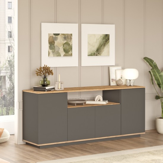 Μπουφές FR15-AA Atlantic 75x44.5cm - Πεύκο Ανθρακί Μπουφές FR15-AA Atlantic 75x44.5cm - Πεύκο Ανθρακί