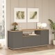 Μπουφές FR15-AA Atlantic 75x44.5cm - Πεύκο Ανθρακί Μπουφές FR15-AA Atlantic 75x44.5cm - Πεύκο Ανθρακί