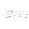 Hanah Home TV Stand Fr7-Aw Atlantic Pine
White
