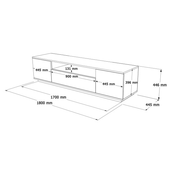 TV Stand Fr7-Aw Atlantic Pine
White Hanah Home TV Stand Fr7-Aw Atlantic Pine
White
