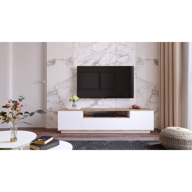 Hanah Home TV Stand Fr7-Aw Atlantic Pine
White
