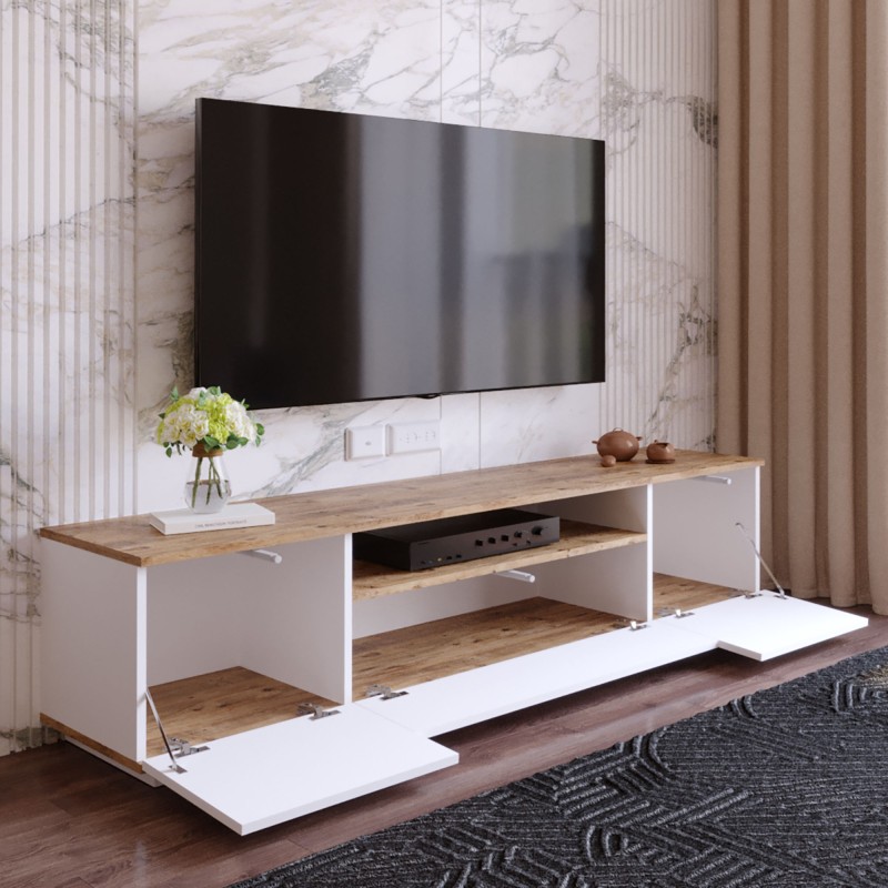 Hanah Home TV Stand Fr7-Aw Atlantic Pine
White