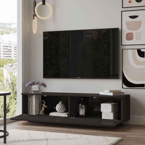 TV Stand Fn1-Lb Black Hanah Home TV Stand Fn1-Lb Black