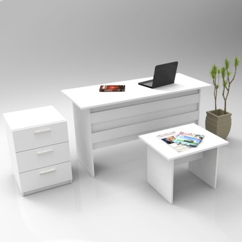 Office Furniture Set Vo9-W White