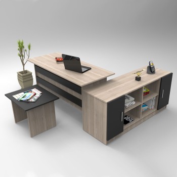 Office Furniture Set Vo10-Ob Oak
Black
