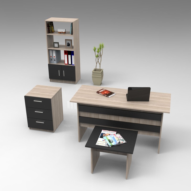 Office Furniture Set Vo11-Ob Oak
Black