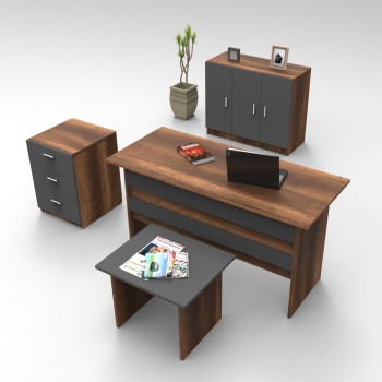 Office Furniture Set Vo12-Ba Walnut
Anthracite
