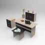 Office Furniture Set Vo12-Ob Oak
Black