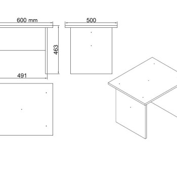 Office Furniture Set Vo12-W White