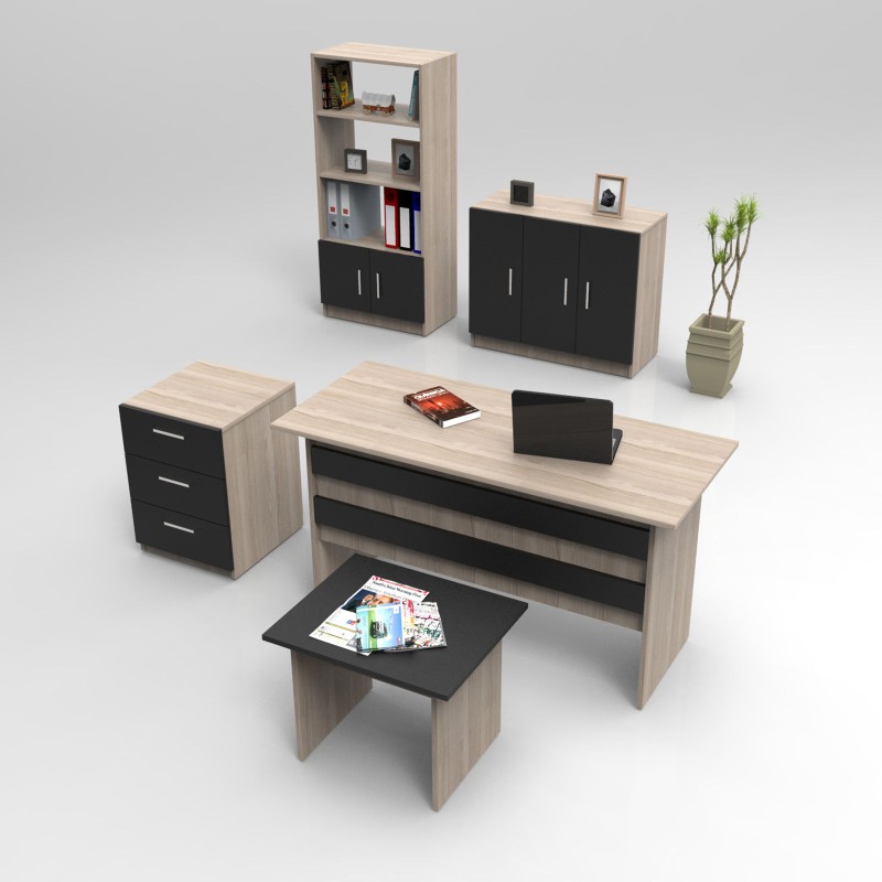 Office Furniture Set Vo14-Ob Oak
Black