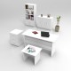 Office Furniture Set Vo14-W White Hanah Home Office Furniture Set Vo14-W White