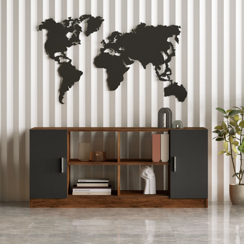 Hanah Home Office Furniture Set Vo15-Ba Walnut
Anthracite