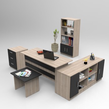 Office Furniture Set Vo15-Ob Oak
Black