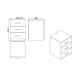 Hanah Home Office Furniture Set Vo16-Ob Oak
Black