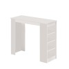 Τραπέζι Μπαρ Κουζίνας - Clarisa - Χρώμα Λευκό - 120x51,6x101,8εκ
