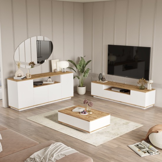 Living Room Furniture Set Fr18-Aw Atlantic Pine
White Hanah Home Living Room Furniture Set Fr18-Aw Atlantic Pine
White