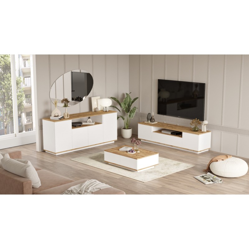 Hanah Home Living Room Furniture Set Fr18-Aw Atlantic Pine
White