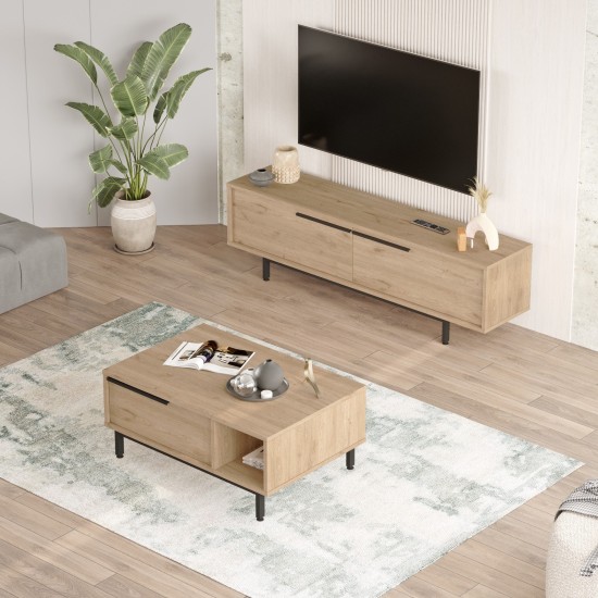 Living Room Furniture Set ON19-S Oak Living Room Furniture Set ON19-S Oak