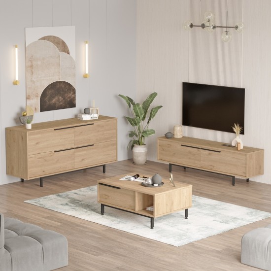 Living Room Furniture Set ON20-S Oak Living Room Furniture Set ON20-S Oak