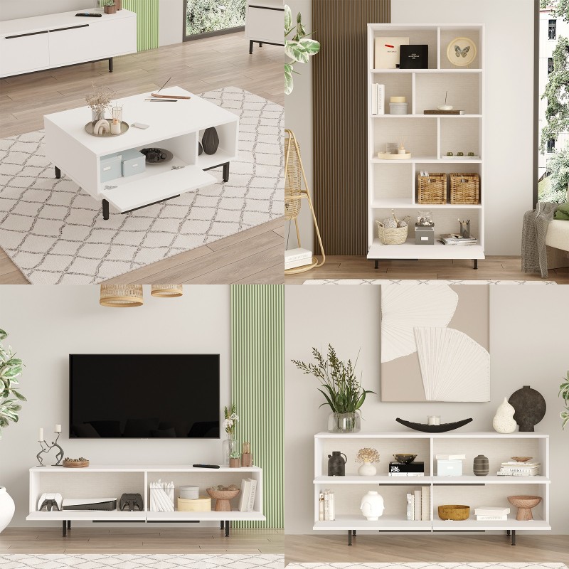 Living Room Furniture Set ON21-W White