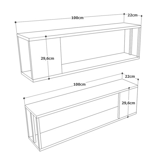 Wall Shelf Vg18-A Atlantic Pine