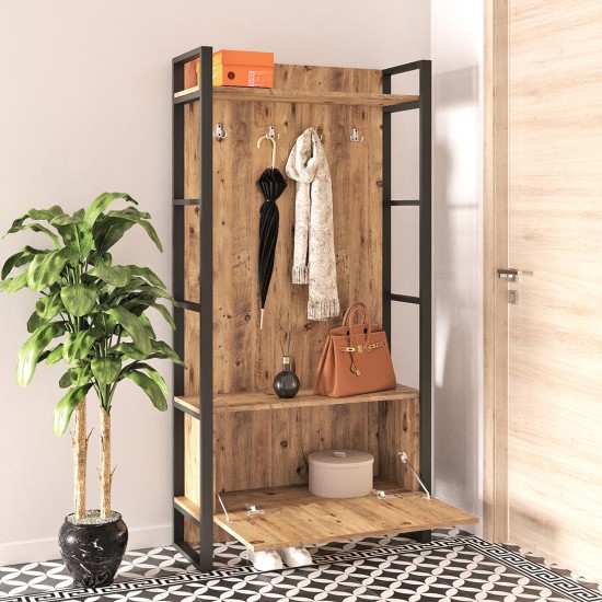 Hall Stand Ml13-A Atlantic Pine Hanah Home Hall Stand Ml13-A Atlantic Pine