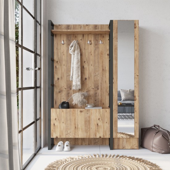 Hall Stand Ml15-A Atlantic Pine Hanah Home Hall Stand Ml15-A Atlantic Pine
