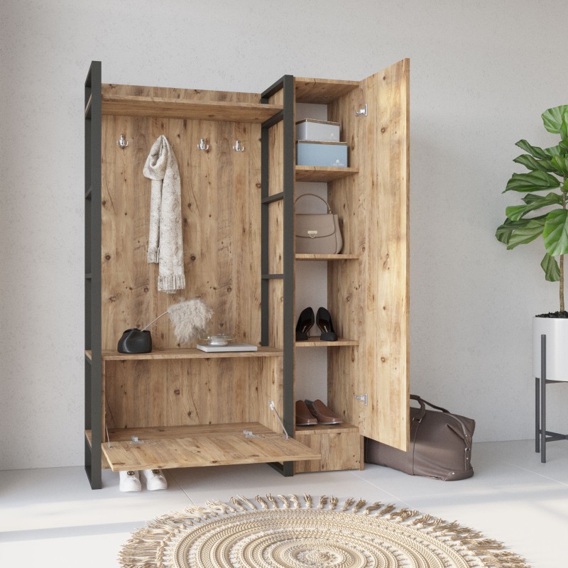 Hanah Home Hall Stand Ml15-A Atlantic Pine