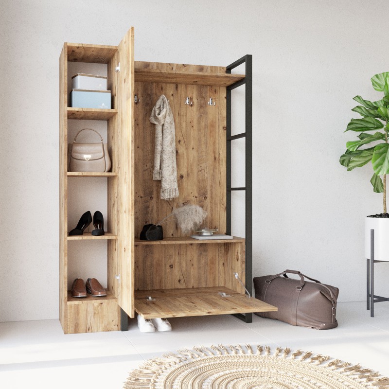 Έπιπλο Εισόδου - Mimi - Atlantic Πεύκο - 90x35,5x180εκ