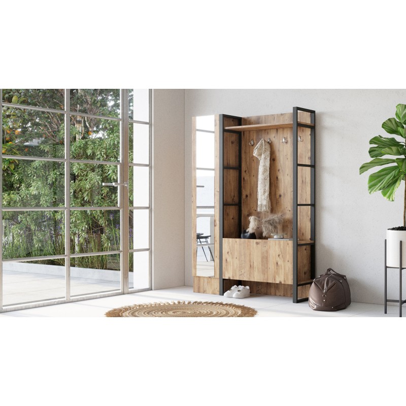 Έπιπλο Εισόδου - Mimi - Atlantic Πεύκο - 90x35,5x180εκ