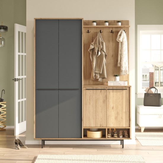Hall Stand OS1-SA Oak
Anthracite