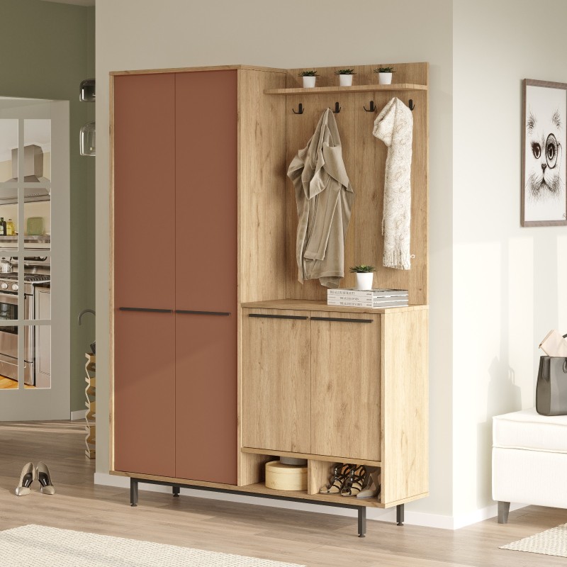 Hall Stand OS1-SK Oak
Tile Red