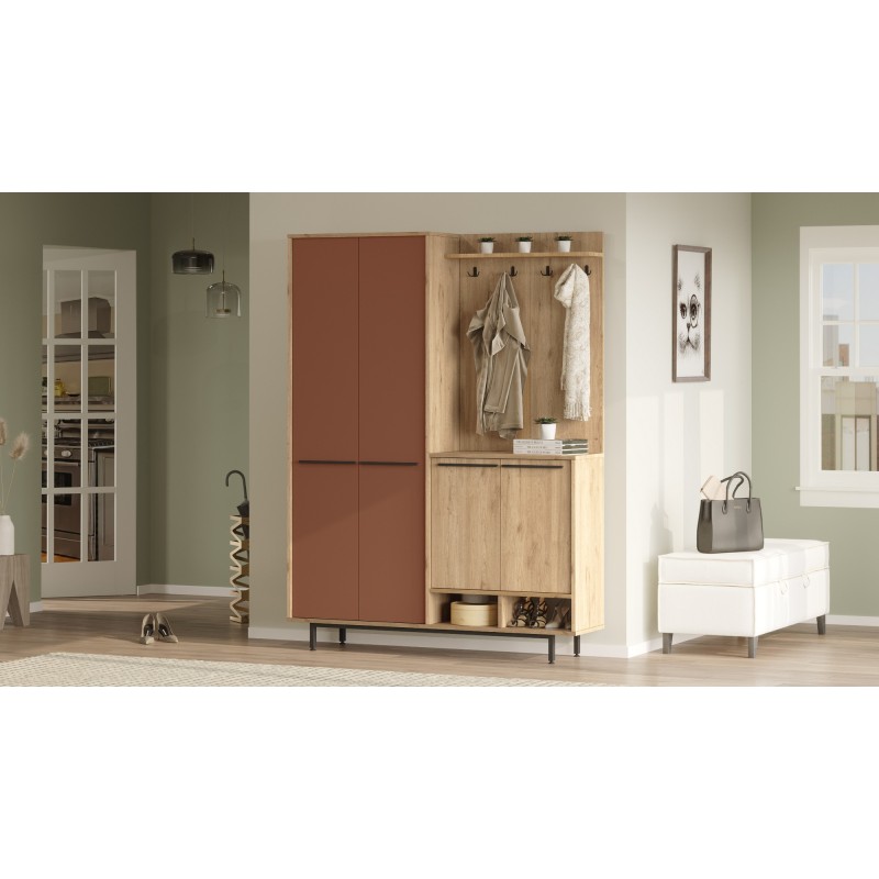 Hall Stand OS1-SK Oak
Tile Red