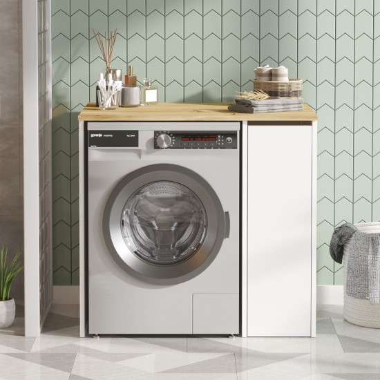 Hanah Home Bathroom Cabinet Sa1-Wk Walnut
White