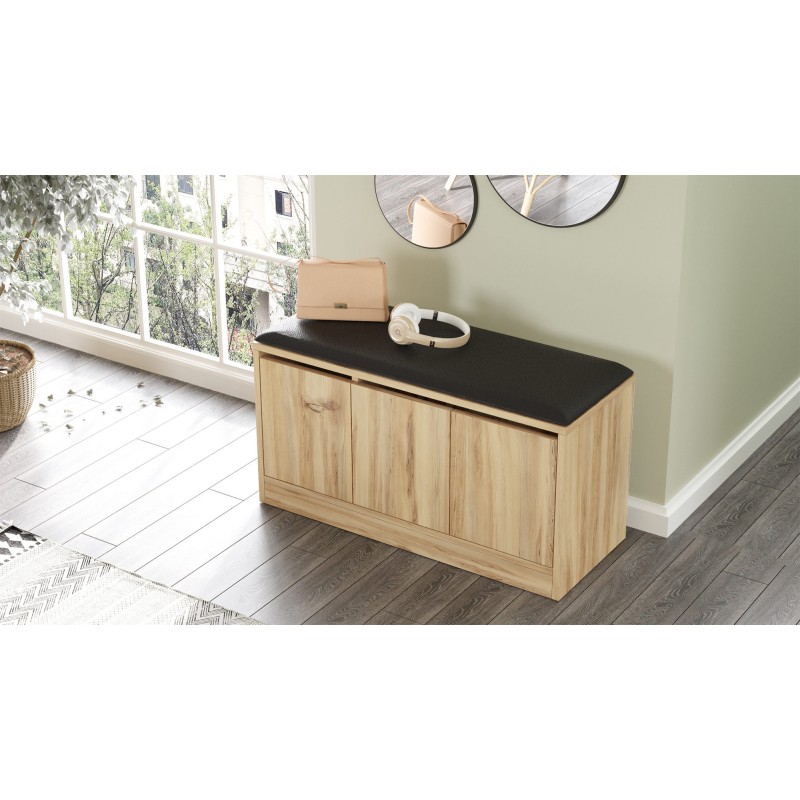 Παπουτσοθήκη Moke - Χρώμα Δρυς - 89,6x35,5x45,8εκ