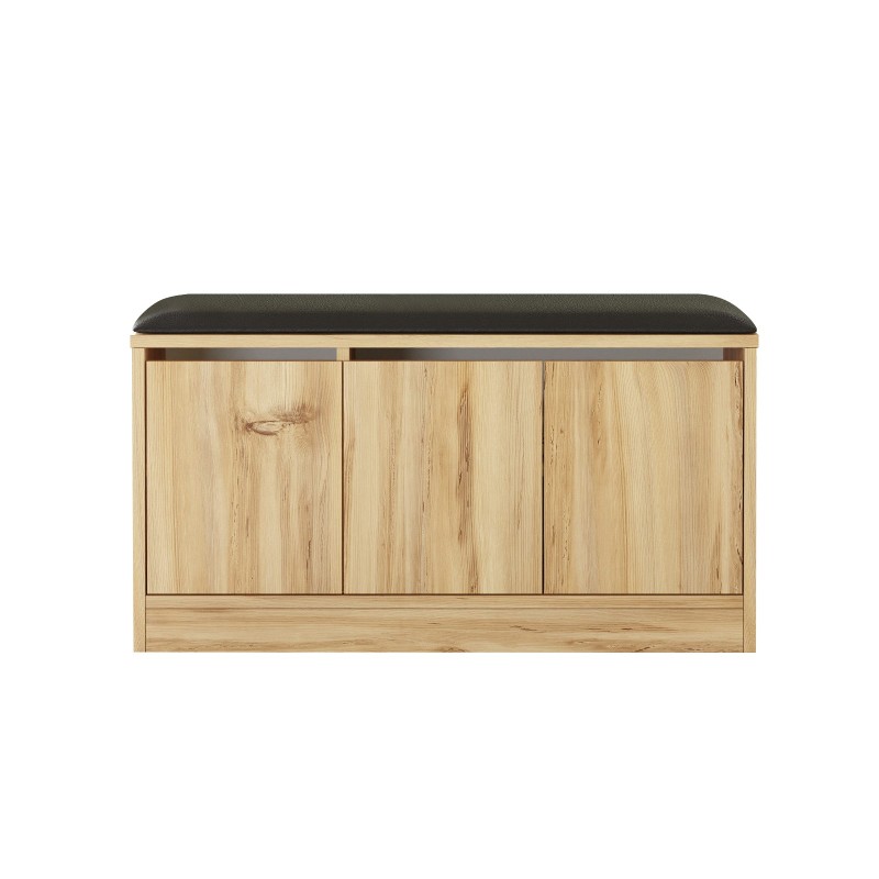 Παπουτσοθήκη Moke - Χρώμα Δρυς - 89,6x35,5x45,8εκ