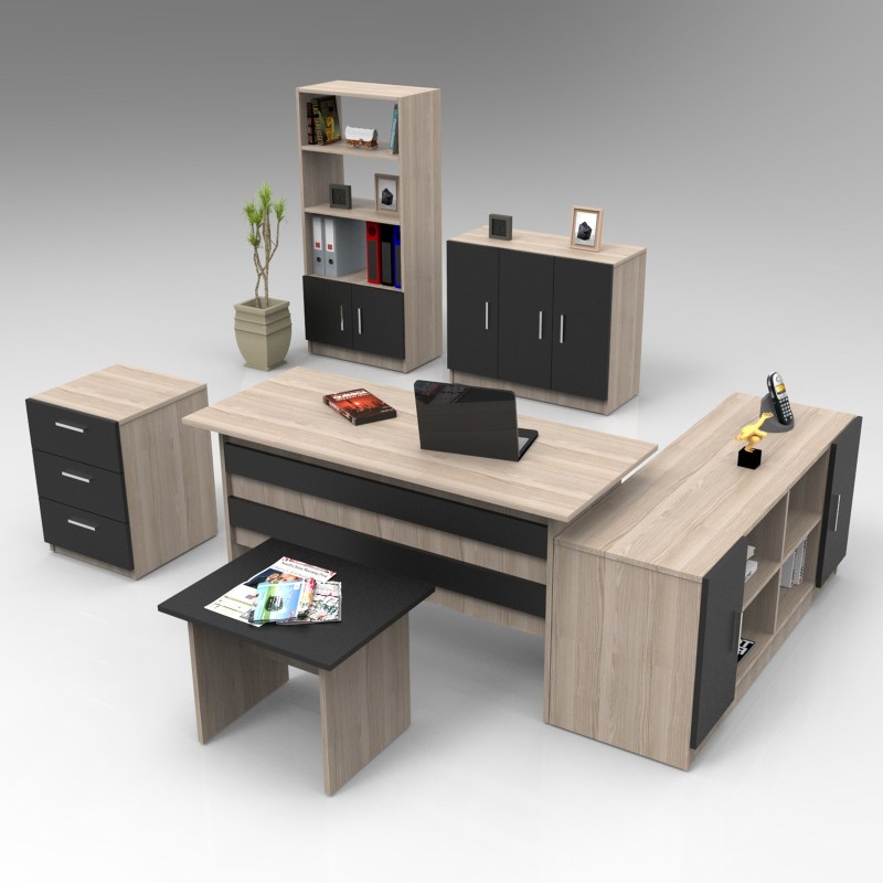 Office Furniture Set Vo17-Ob Oak
Black