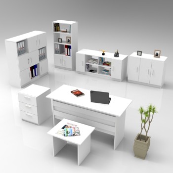Office Furniture Set Vo18-W White